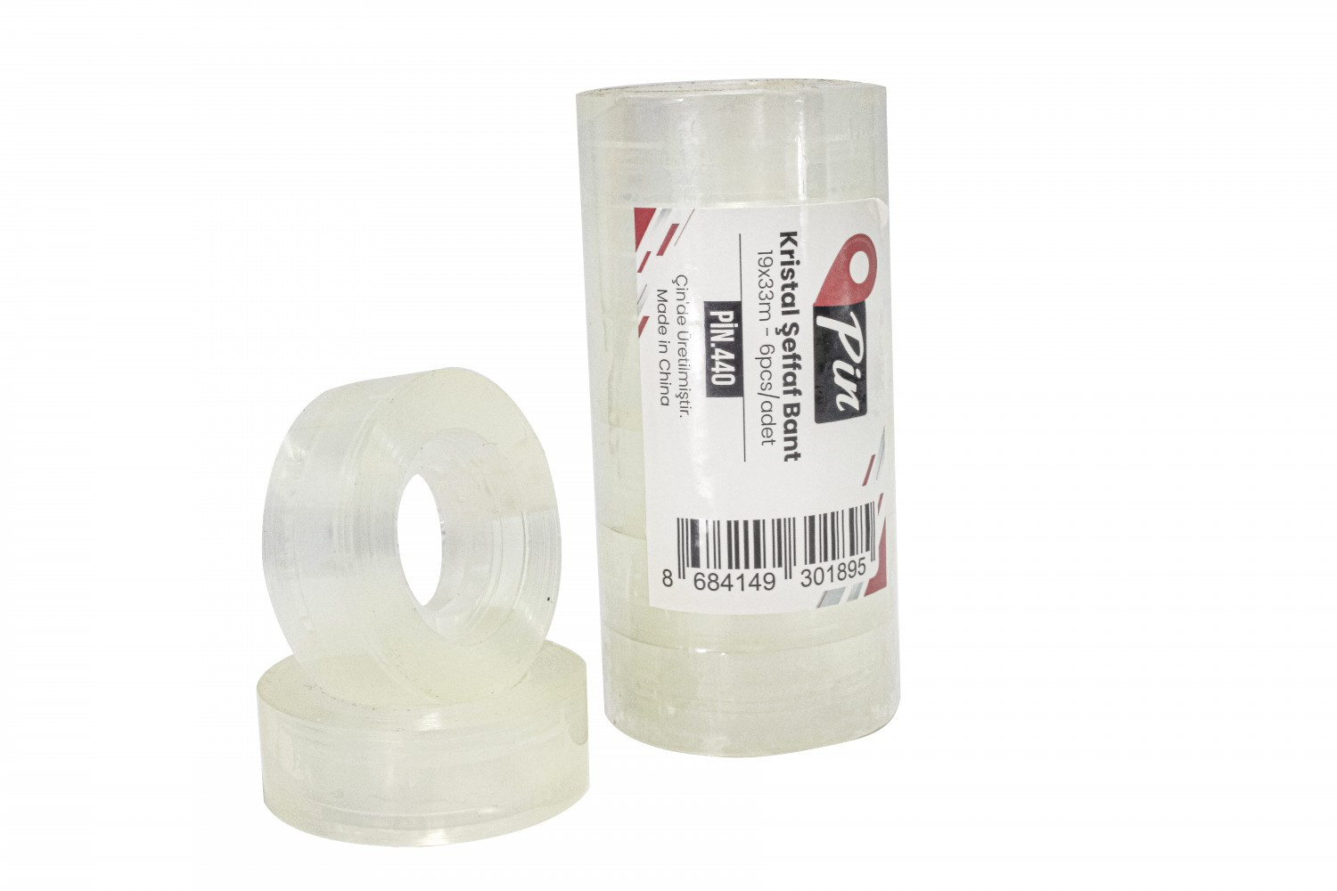 PİN CRİSTAL BANT 19mm X 33 m (1 PAKET 6 ADET BANT İÇERİR)