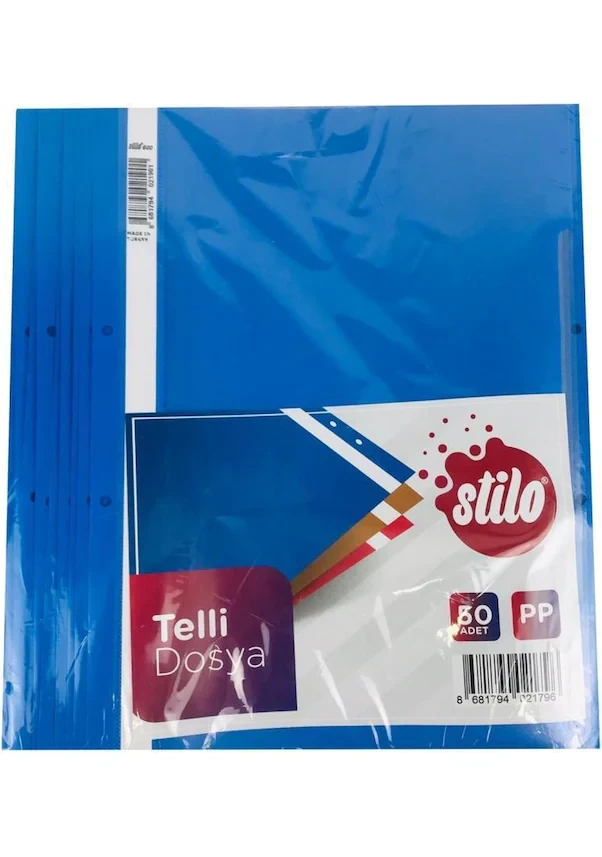 STİLO TELLİ DOSYA MAVİ